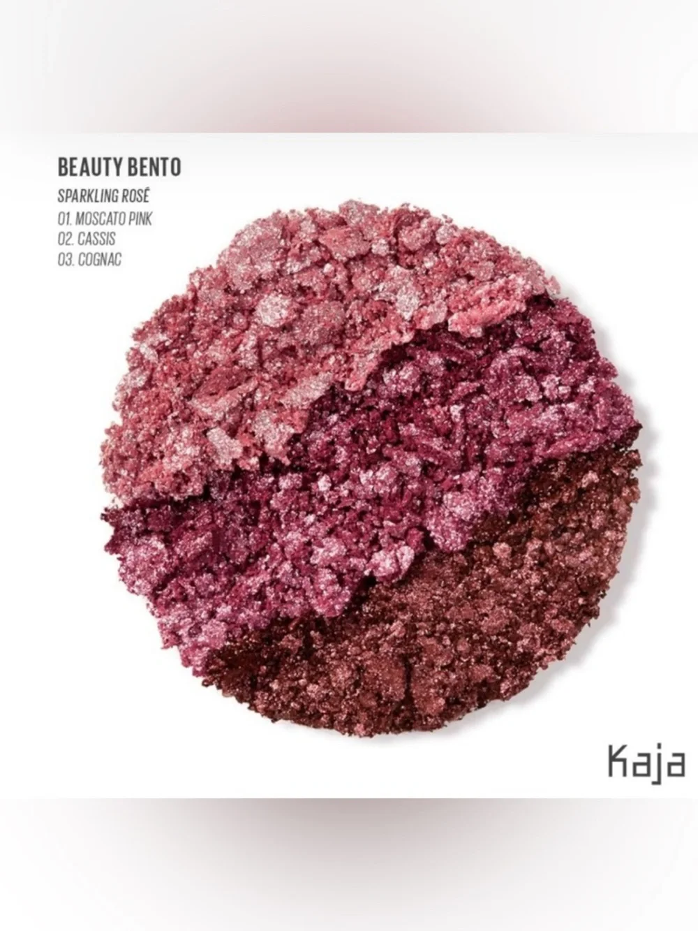 Kaja Beauty Bento‎ Bouncy Eyeshadow Trio Set Sparkling Rose Limited Edition